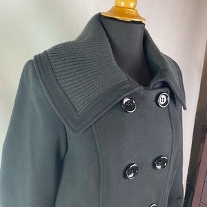 Style & Co stylish sweater jacket trench coat SZ S